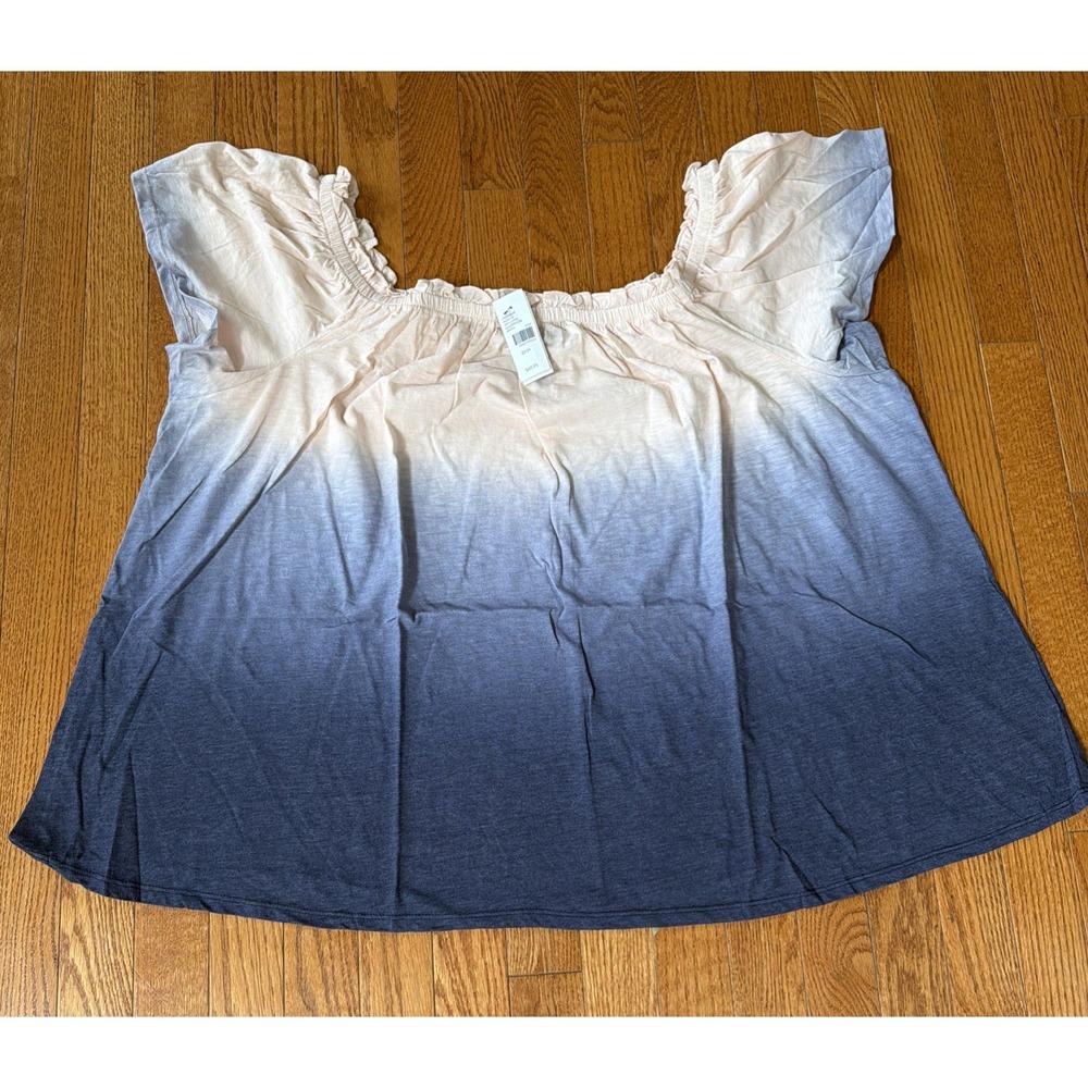 Lane Bryant Flutter Offer Shoulder Sleeve Top NWT 22/24